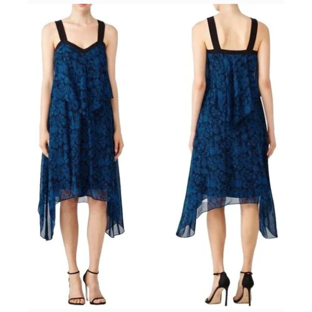 Derek Lam 10 Crosby Cami Midi‎ Silk Dress Size 4